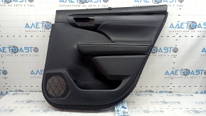 Rear right door panel for Toyota Highlander 20-22 with curtain, black leather, black insert, black leather armrest, scratches