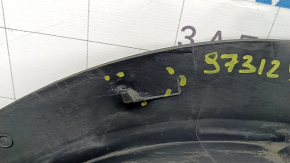 Rear left fender arch trim for Toyota Highlander 20-26 on the body, structure, broken fasteners, scratches