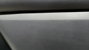 Door trim panel, front right, Toyota Highlander 20-26, black leather, XLE, XSE, black insert, black leather armrest, scratches