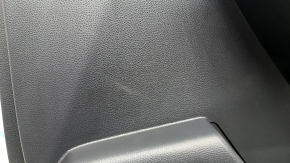 Door trim panel, front right, Toyota Highlander 20-26, black leather, XLE, XSE, black insert, black leather armrest, scratches