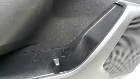 Door trim panel front left Toyota Highlander 20-26 leather black, XLE, XSE, black insert, armrest leather black, scratches