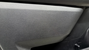 Door trim panel front left Toyota Highlander 20-26 leather black, XLE, XSE, black insert, armrest leather black, scratches