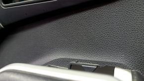 Door trim panel front left Toyota Highlander 20-26 leather black, XLE, XSE, black insert, armrest leather black, scratches
