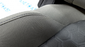 Subaru Forester 25-26 passenger seat without airbag, dark gray + light gray fabric, blue stitching, manual, cleanable