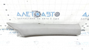 Upper right front pillar trim for Toyota Highlander 20-26, gray, dry-cleanable
