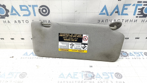 Left visor for Toyota Highlander 20-26, gray, without hook, dry-cleanable