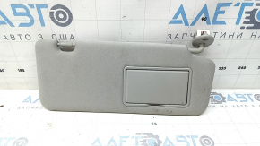 Right visor for Toyota Highlander 20-26, gray, without hook, dry-cleanable