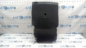 Rear seat backrest, 2nd row, left, Toyota Highlander 22-23, black leather, 7 seats, XLE, hybrid, with frame and linings