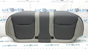 Rear seat cushion, 2nd row, Subaru Forester 25-26, dark gray fabric + light gray, blue stitching, cleanable