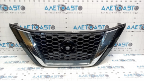 Nissan Murano Z52 19-24 Restyling Radiator Grille, Glossy Black with Chrome