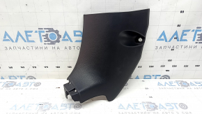 Toyota Highlander 20-26 black, scratched front pillar trim, lower left