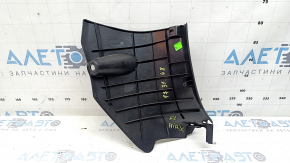Toyota Highlander 20-26 black, scratched front pillar trim, lower left
