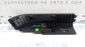 Rear left door sill insert for Toyota Highlander 20-26, grille, black, hybrid, scratches