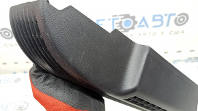 Rear left door sill insert for Toyota Highlander 20-26, grille, black, hybrid, scratches