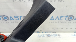 Rear left door sill trim for Toyota Highlander 20-26, black, hybrid, scratches