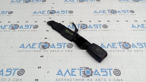 Rear seat belt latch, 3rd row, center, Toyota Highlander 20-26, black, with sensor, worn