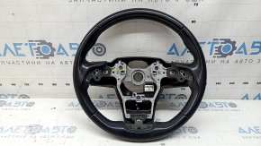 Toyota Highlander 20-26 black leather steering wheel, not heated, scratches