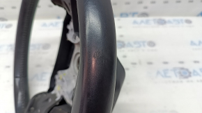 Toyota Highlander 20-26 black leather steering wheel, not heated, scratches