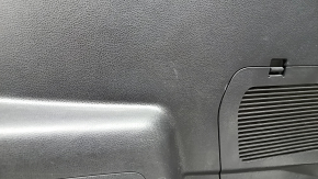 Right arch trim for a Toyota Highlander 20-26, black, hybrid, with cup holders and caps, scratches