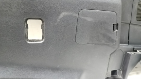 Right arch trim for a Toyota Highlander 20-26, black, hybrid, with cup holders and caps, scratches