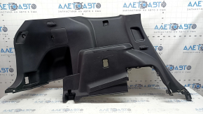 Left arch trim for a 2022 Toyota Highlander, black, hybrid, with cup holders and caps, scratches