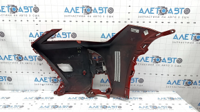 Front bare bumper, right side, Lexus UX200 UX250h 19-24 F Sport, without headlight washers, for parking sensors, red, cracks in fasteners, scratch