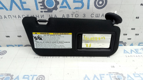 Right visor for Lexus UX200 UX250h 19-21 black, without hook