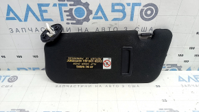 Right visor for Lexus UX200 UX250h 19-21 black, without hook