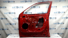 The front right door of a Lexus UX200 UX250h, 19-20, red 3T2, painted 0.25, dented, the sealant has cracked.