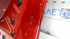 The front right door of a Lexus UX200 UX250h, 19-20, red 3T2, painted 0.25, dented, the sealant has cracked.