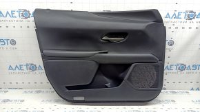 Black front left door panel for Lexus UX200 UX250h 19-26, black leather armrest with handle, scratches