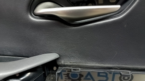 Black front left door panel for Lexus UX200 UX250h 19-26, black leather armrest with handle, scratches