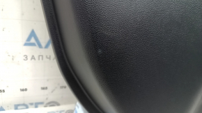 Door trim panel rear left Lexus UX200 UX250h 19-26 black, armrest black leather, with handle, scratches, whitened plastic