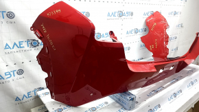 Bare rear bumper for Lexus UX200 UX250h 19-24 red, for parking sensors, scratches, cracks, broken, after repair, cracked fasteners, missing fasteners