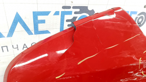 Bare rear bumper for Lexus UX200 UX250h 19-24 red, for parking sensors, scratches, cracks, broken, after repair, cracked fasteners, missing fasteners