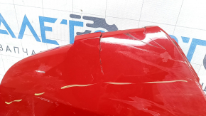 Bare rear bumper for Lexus UX200 UX250h 19-24 red, for parking sensors, scratches, cracks, broken, after repair, cracked fasteners, missing fasteners