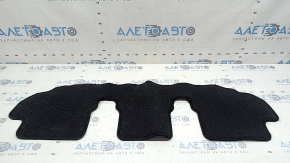 Fabric floor mat for 3rd row of Toyota Highlander 20-26, black, torn