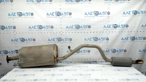 Muffler rear part resonator with barrel Toyota Highlander 20-26 hybrid, dented