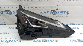 Lexus UX200 UX250h 19-20 right front headlight assembly, not full LED, under fog lights, worn