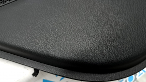 Mazda CX-5 17-25 black rear right door panel with black leather insert, black leather armrest, gray molding, with handle, scratch