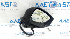Right side mirror assembly for Mazda CX-5 17-25, 6 pins, BSM, heated, turn signal, blue, bumpers