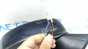 Right side mirror assembly for Mazda CX-5 17-25, 6 pins, BSM, heated, turn signal, blue, bumpers
