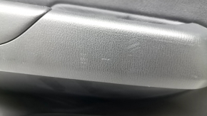 Door trim panel rear left Mazda CX-5 17-25 black with black leather insert, armrest leather black, molding gray, with handle, worn