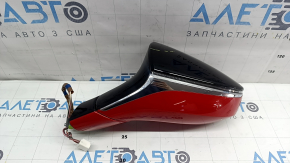 Left side mirror assembly Lexus UX200 UX250h 19-24 7-pin, turn signal, without memory, with BSM, red with black, scratches