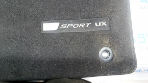 Lexus UX200 UX250h 19-23 black fabric floor mat, front right, F-Sport, dry cleanable