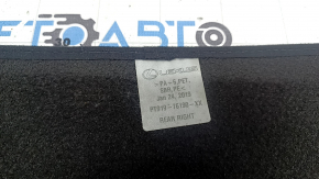 Lexus UX200 UX250h 19-23 black rear right fabric floor mat