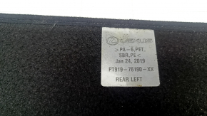 Lexus UX200 UX250h 19-23 black rear left fabric floor mat