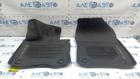 Set of floor mats for the Lexus UX200 UX250h, black rubber, 19-23 mm