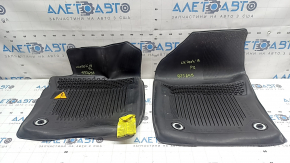 Set of floor mats for the Lexus UX200 UX250h, black rubber, 19-23 mm
