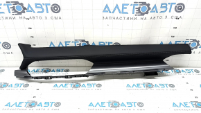 Mazda CX-5 21-23 black leather dashboard trim for 10.3" display, gray insert, without deflector